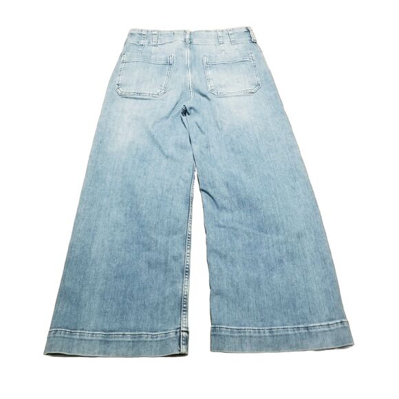 Maeve The Colette Jeans Women's Size 30 Wide Leg Patch Pocket Stretch (28.5x25) - Picture 3 of 6